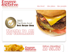 Tablet Screenshot of burgerandshake.ca